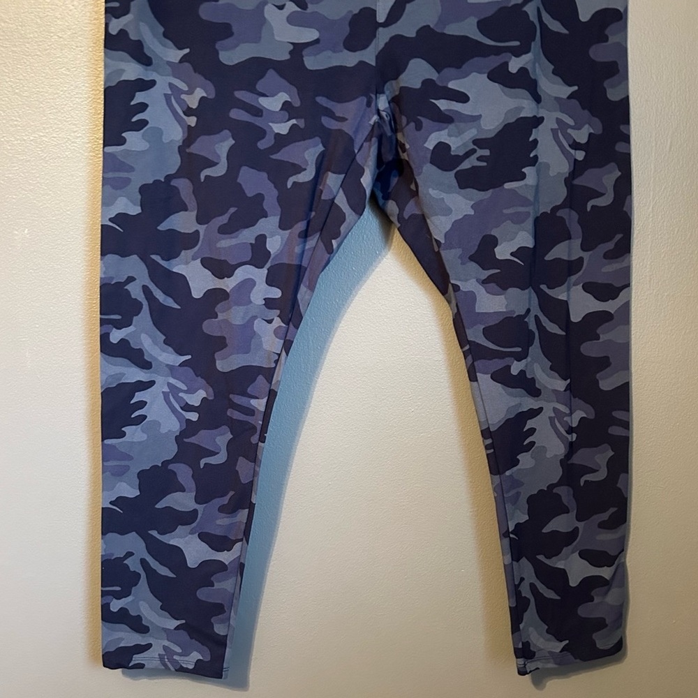 NWT Style & Co Sz 3X Women’s Blue Camouflage Full Length Leggings! - Picture 3 of 11